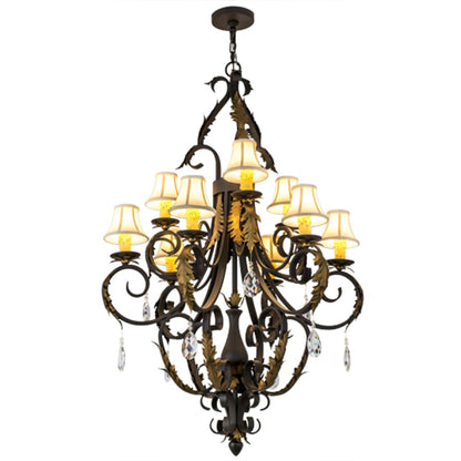 Meyda Tiffany Ingrid 9 Light 36" Wide Crystal Chandelier