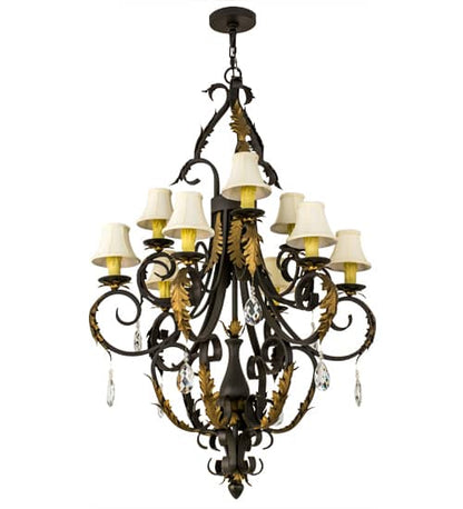 Ingrid 9 Light 36" Wide Crystal Chandelier