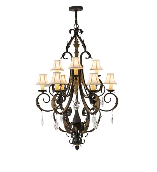 Ingrid 9 Light 36" Wide Crystal Chandelier