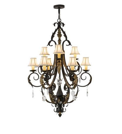 Ingrid 9 Light 36" Wide Crystal Chandelier