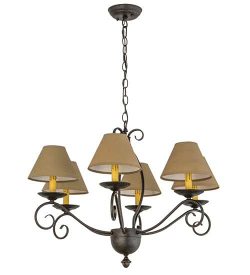 Sienna 6 Light 30" Wide Chandelier