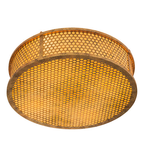 Cilindro Luciano 4 Light 24" Wide Semi-Flush Drum Ceiling Fixture