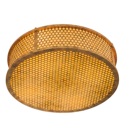 Cilindro Luciano 4 Light 24" Wide Semi-Flush Drum Ceiling Fixture
