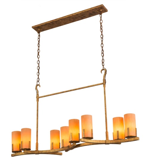 Long Cero 8 Light 16" Wide Linear Chandelier