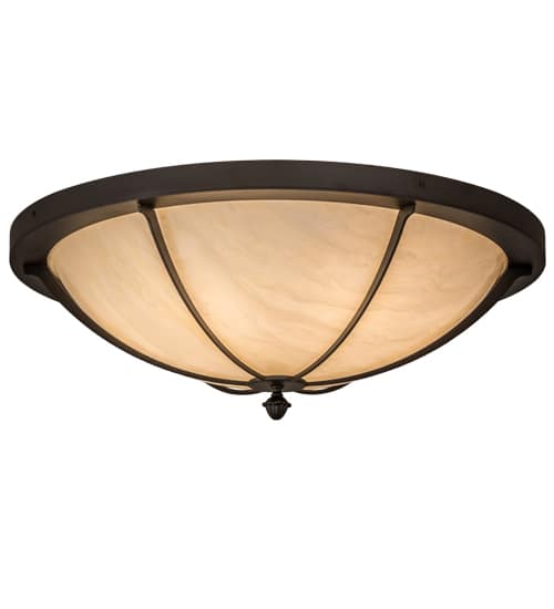 Dominga 6 Light 30" Wide Flush Mount Bowl Ceiling Fixture - Oil Rubbed Bronze Finish