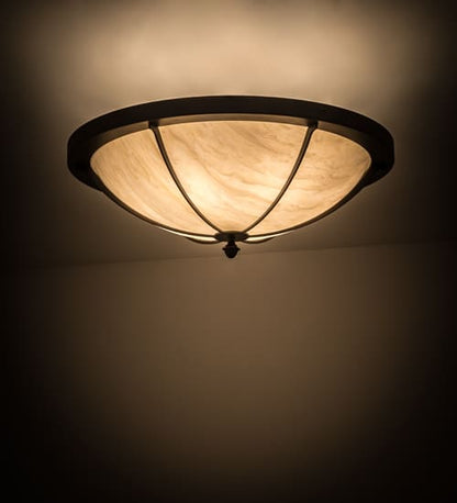 Dominga 6 Light 30" Wide Flush Mount Bowl Ceiling Fixture - Oil Rubbed Bronze Finish