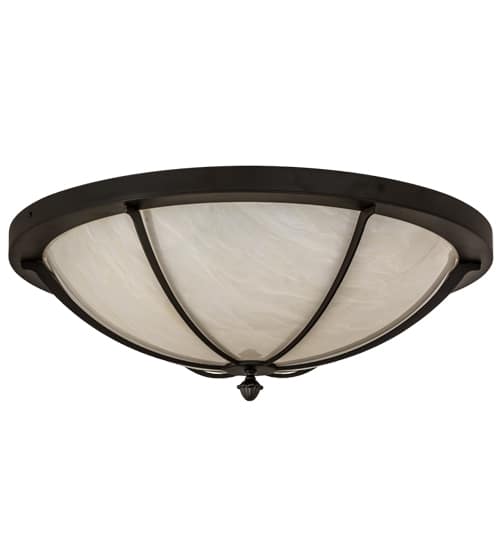 Dominga 6 Light 30" Wide Flush Mount Bowl Ceiling Fixture - Oil Rubbed Bronze Finish