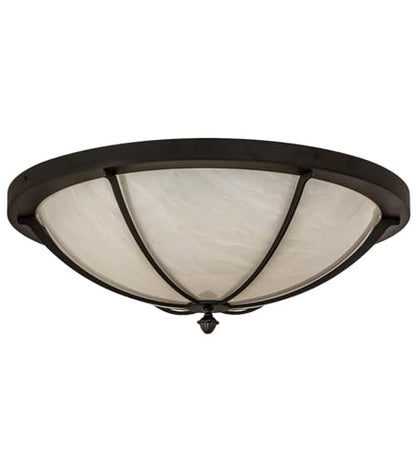 Dominga 6 Light 30" Wide Flush Mount Bowl Ceiling Fixture - Oil Rubbed Bronze Finish
