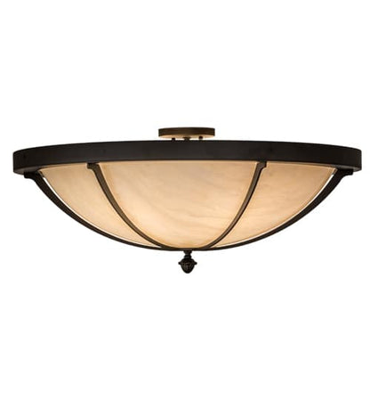 Dominga 6 Light 30" Wide Flush Mount Bowl Ceiling Fixture - Oil Rubbed Bronze Finish