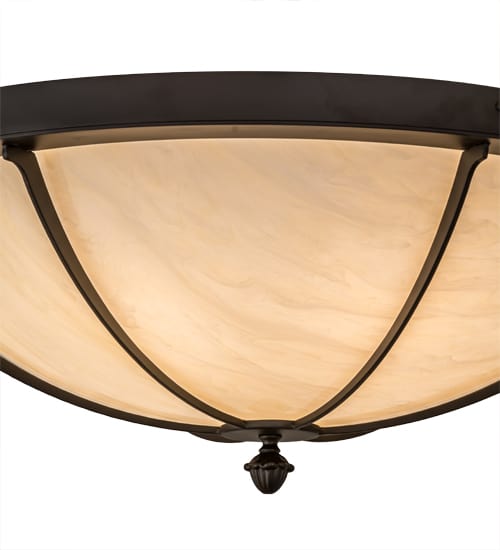 Dominga 6 Light 30" Wide Flush Mount Bowl Ceiling Fixture - Oil Rubbed Bronze Finish