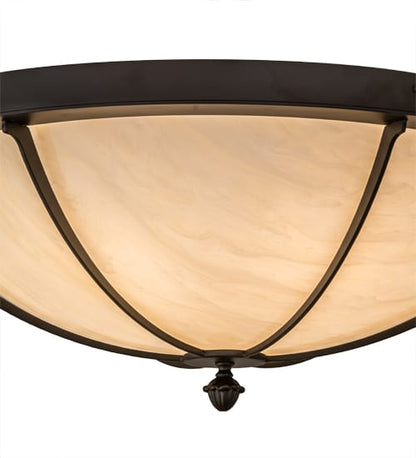 Dominga 6 Light 30" Wide Flush Mount Bowl Ceiling Fixture - Oil Rubbed Bronze Finish