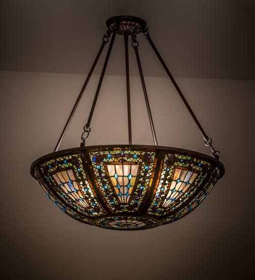 Fleur-de-lis 4 Light 24" Wide Pendant