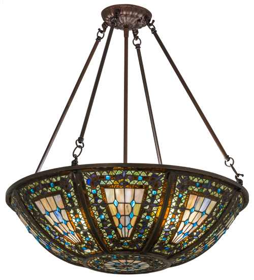 Fleur-de-lis 4 Light 24" Wide Pendant