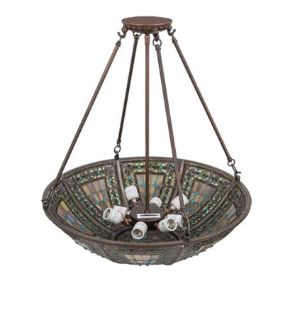 Fleur-de-lis 4 Light 24" Wide Pendant