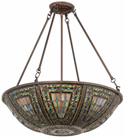 Fleur-de-lis 4 Light 24" Wide Pendant