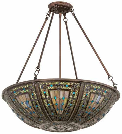 Fleur-de-lis 4 Light 24" Wide Pendant