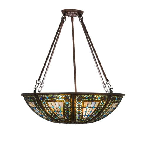 Fleur-de-lis 4 Light 24" Wide Pendant