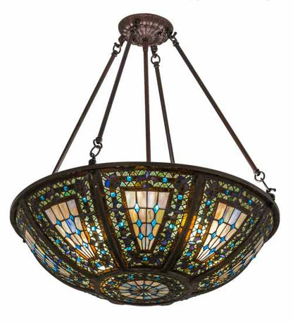 Fleur-de-lis 4 Light 24" Wide Pendant