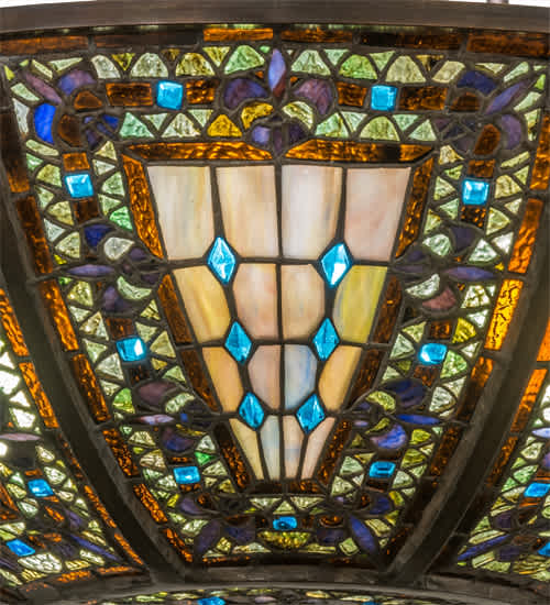 Fleur-de-lis 4 Light 24" Wide Pendant