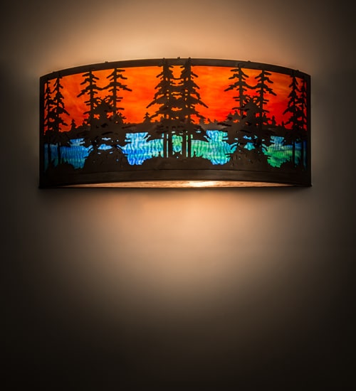 Tall Pines 2 Light 12" Tall Wall Sconce