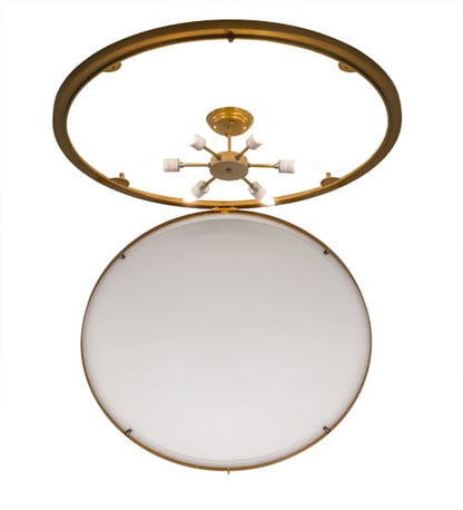 Commerce 6 Light 37" Wide Flush Mount Bowl Ceiling Fixture