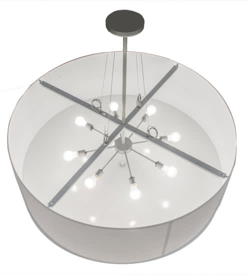 Cilindro 8 Light 48" Wide Suspension Pendant
