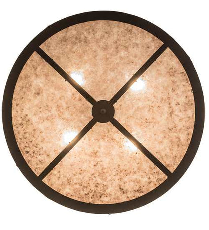 Wildlife at Dusk 4 Light 36" Wide Semi-Flush Drum Ceiling Fixture