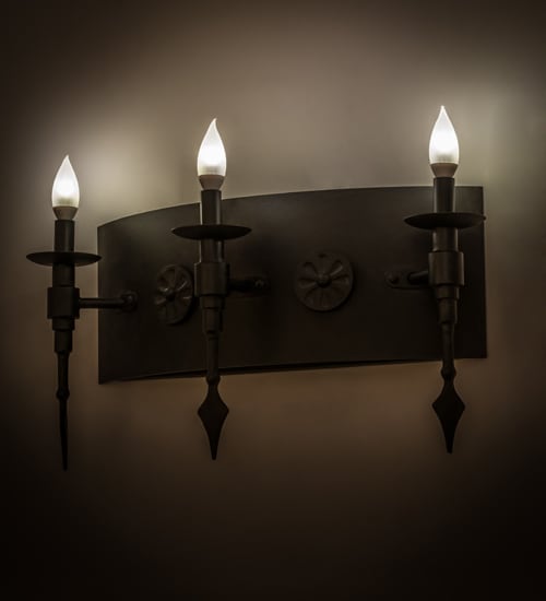 Warwick 3 Light 12" Tall Wall Sconce