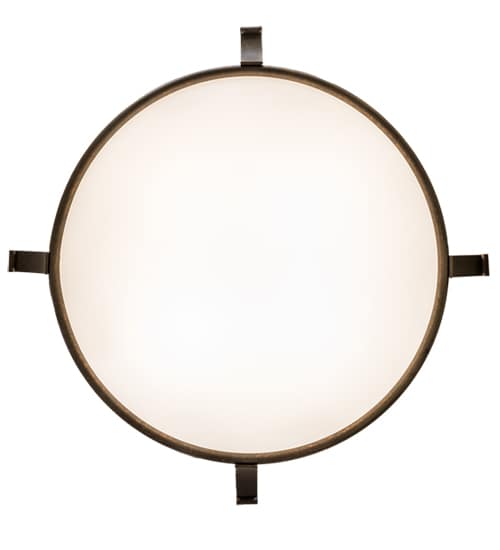 Almeria 4 Light 32" Wide Semi-Flush Bowl Ceiling Fixture - Gilded Tobacco Finish