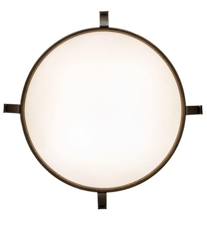 Almeria 4 Light 32" Wide Semi-Flush Bowl Ceiling Fixture - Gilded Tobacco Finish