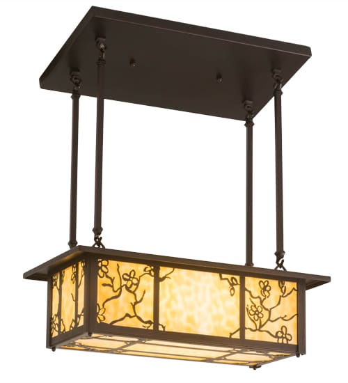 Foliage 2 Light 12" Wide Linear Pendant