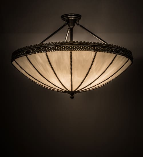 Shansky 4 Light 31" Wide Semi-Flush Bowl Ceiling Fixture