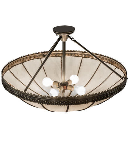 Shansky 4 Light 31" Wide Semi-Flush Bowl Ceiling Fixture