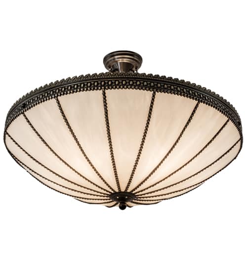Shansky 4 Light 31" Wide Semi-Flush Bowl Ceiling Fixture