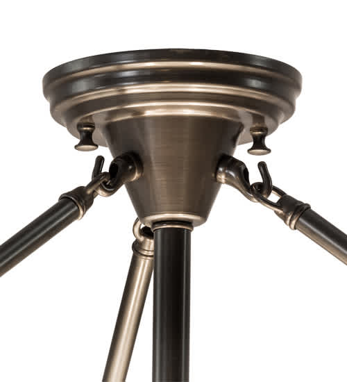 Shansky 4 Light 31" Wide Semi-Flush Bowl Ceiling Fixture