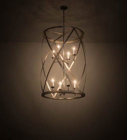 Desmond 8 Light 30" Wide Taper Candle Pendant