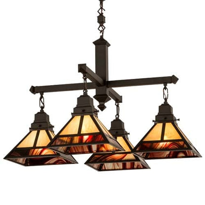 T Mission 4 Light 43" Wide Chandelier