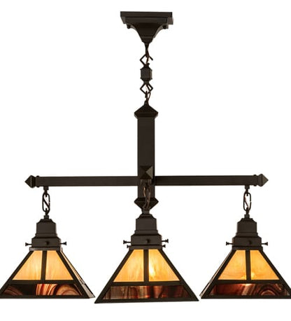 T Mission 4 Light 43" Wide Chandelier