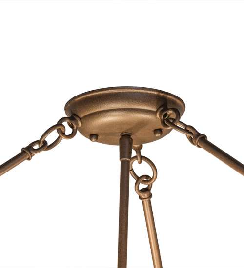 Dionne 3 Light 30" Wide Semi-Flush Bowl Ceiling Fixture - Cafe-Noir Finish