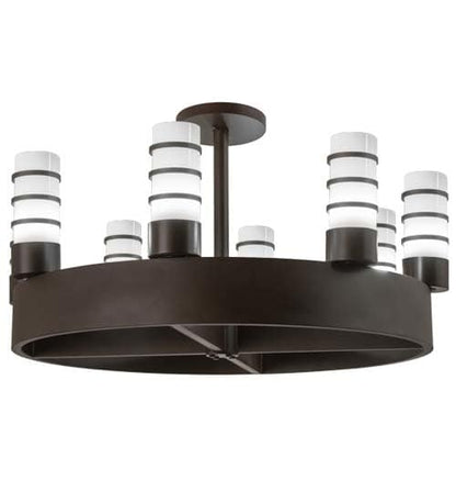 Molle Cilindro 8 Light 48" Wide Semi-flush Ceiling Fixture