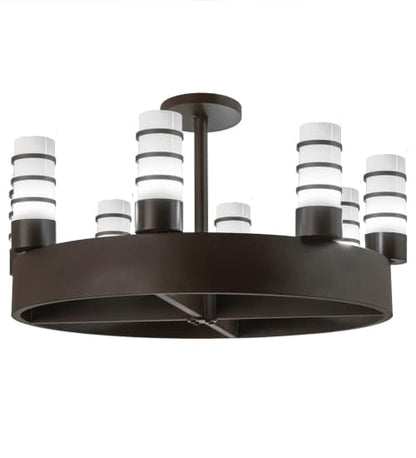 Molle Cilindro 8 Light 48" Wide Semi-flush Ceiling Fixture
