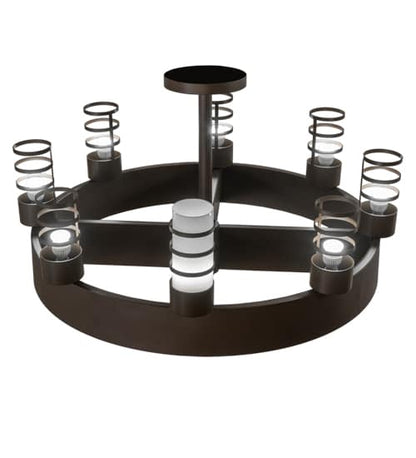 Molle Cilindro 8 Light 48" Wide Semi-flush Ceiling Fixture
