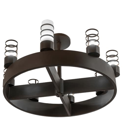 Molle Cilindro 8 Light 48" Wide Semi-flush Ceiling Fixture