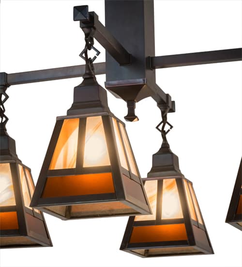 T Mission 4 Light 26" Wide Chandelier