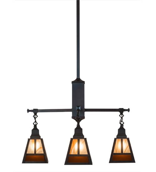 T Mission 4 Light 26" Wide Chandelier