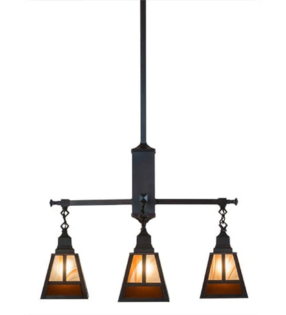T Mission 4 Light 26" Wide Chandelier