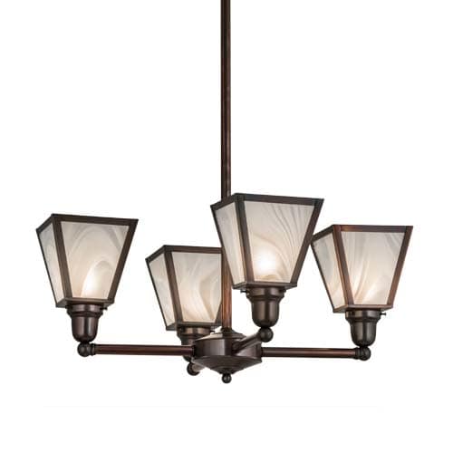 Metro 4 Light 27" Wide Chandelier
