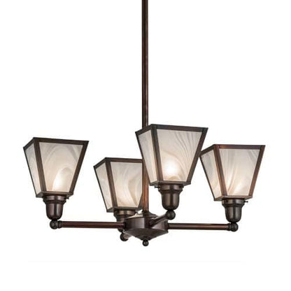 Metro 4 Light 27" Wide Chandelier