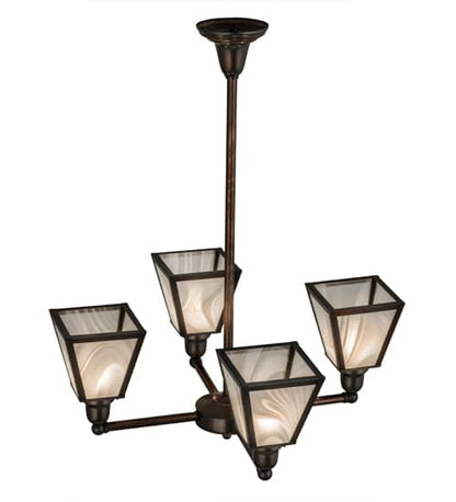 Metro 4 Light 27" Wide Chandelier