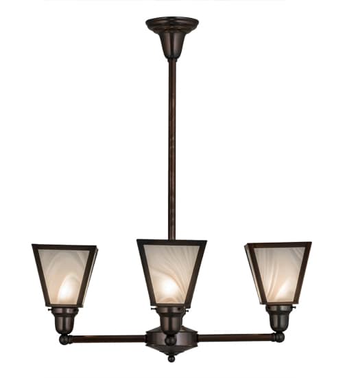 Metro 4 Light 27" Wide Chandelier